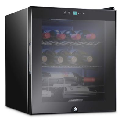 Ivation 12 Bottle Compressor Wine Refrigerator, Cube Wine Cooler with Lock