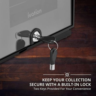 Image showing 5 th Ivation 18 Bottle Compressor Wine Refrigerator, Narrow Wine Cooler with Lock, Black