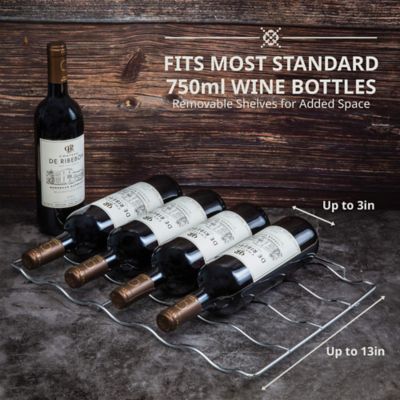 Image showing 5 th Ivation 33 Bottle Freestanding Wine Refrigerator, Dual Zone Wine Fridge with Lock