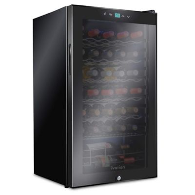 Ivation 34 Bottle Compressor Wine Refrigerator, Freestanding Wine Cooler with Lock