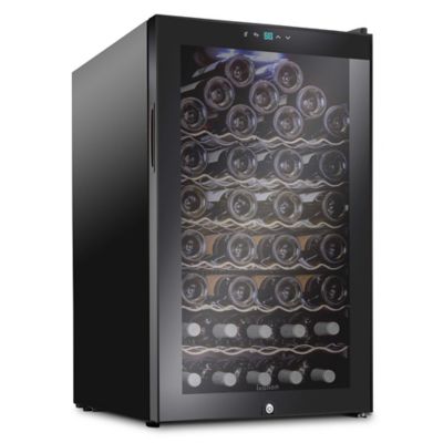 Ivation 51 Bottle Compressor Wine Refrigerator, Freestanding Wine Cooler with Lock