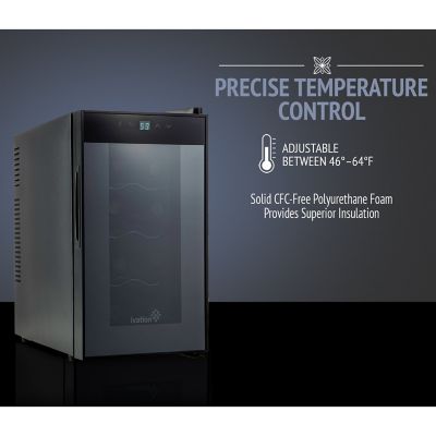 Image showing  8 Bottle Thermoelectric Wine Cooler, Quiet Freestanding Wine Fridge