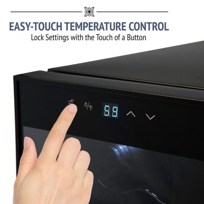 Image showing  8 Bottle Thermoelectric Wine Cooler, Quiet Freestanding Wine Fridge