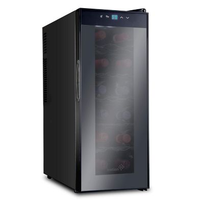 Ivation 12 Bottle Thermoelectric Wine Cooler, Quiet Freestanding Wine Fridge