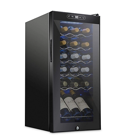Schmecke 18 Bottle Compressor Wine Refrigerator, Freestanding Wine Cooler with Lock
