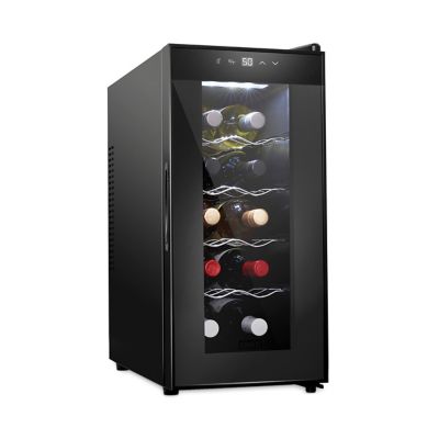 Schmecke 10 Bottle Thermoelectric Wine Cooler, Quiet Freestanding Wine Fridge