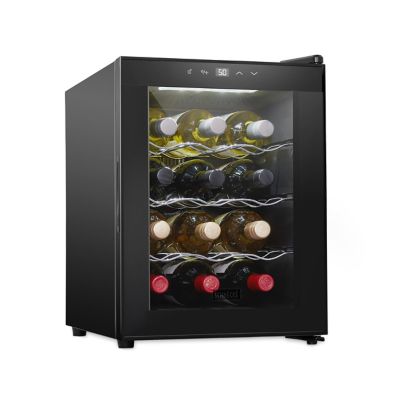 Schmecke 12 Bottle Thermoelectric Wine Cooler, Quiet Freestanding Wine Fridge