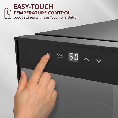 Image showing 6 th Schmecke 12 Bottle Thermoelectric Wine Cooler, Quiet Freestanding Wine Fridge