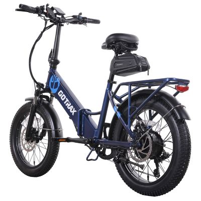 Image showing 5 th GOTRAX F2V2 Folding Electric Bike, Cobalt