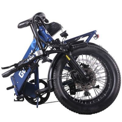 Image showing 6 th GOTRAX F2V2 Folding Electric Bike, Cobalt