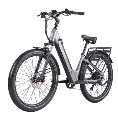 GOTRAX CTI 3 Step-Thru Electric Bike, Gray