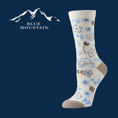 Image showing  Women's Crew Socks, Bandana Floral, 3-Pairs