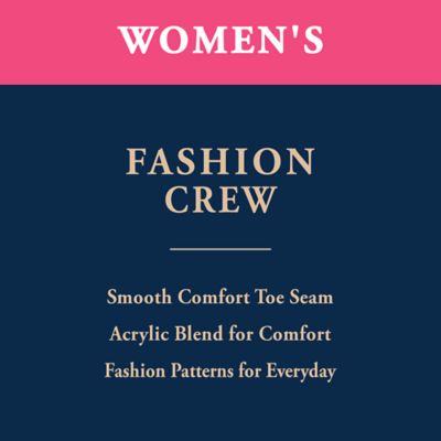 Image showing  Women's Crew Socks, Bandana Floral, 3-Pairs