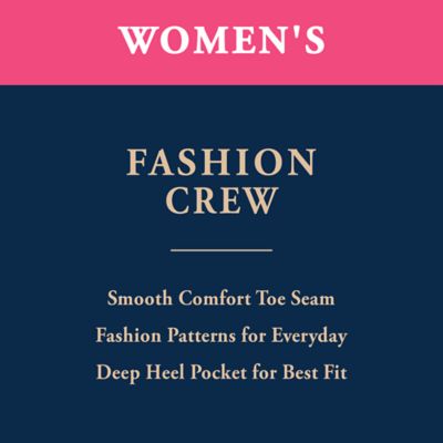 Image showing  Women's Fair Isle Crew Socks, Floral, 6-Pairs
