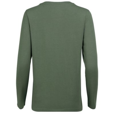 Image showing  Women's Solid Scoop Neck Long-Sleeve T-Shirt