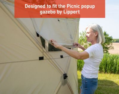 Image showing  Portable Canopy Wind Panels for 12 x 12ft. Pop-Up Gazebo, 2021123290
