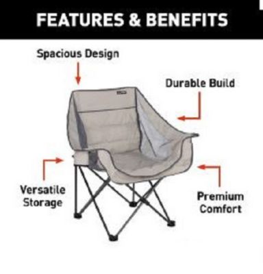 Image showing  Double-Wide Big Bear Camping Chair, Sand Color