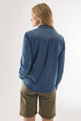 Image showing  Women's Everyday Chambray Long-Sleeve Shirt
