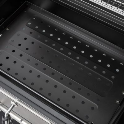 Image showing 8 th Royal Gourmet Barrel Charcoal Grill with Cover and Side Tables, 746 sq. in., Black