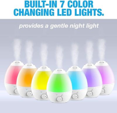 Image showing  Ultrasonic Color Changing Humidifier with Aroma Diffuser