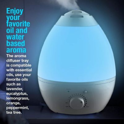 Image showing  Ultrasonic Color Changing Humidifier with Aroma Diffuser