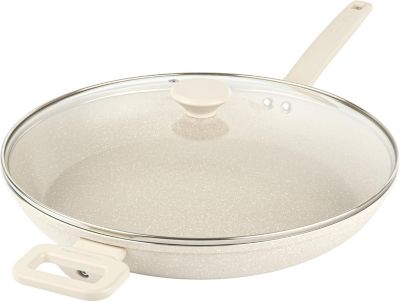 Granitestone Desert Collection 14 in. Nonstick Frying Pan with Lid