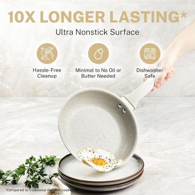 Image showing  Desert Collection 14 in. Nonstick Frying Pan with Lid