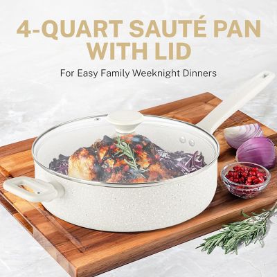 Image showing  Desert Collection 4 qt. Nonstick Saute Pan with Lid