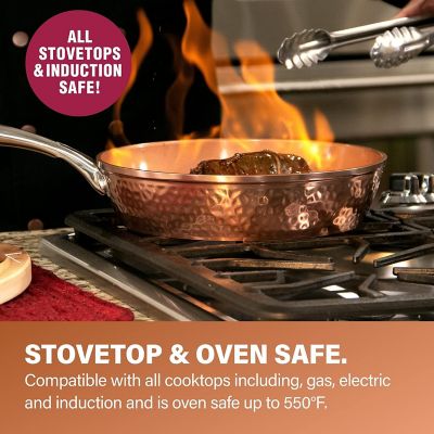 Image showing  Hammered Copper Cookware and Bakeware Set, 20 pc.