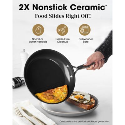 Image showing  Pro Ultra Ceramic 10 in. & 12 in. Frying Pan Set
