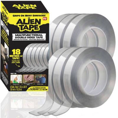 Alien Tape 10 ft. Multi-Surface Double-Sided Tape (6-Pack)