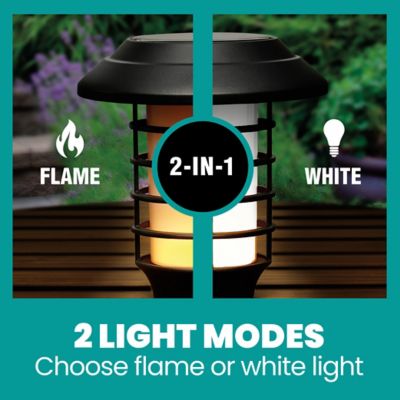 Image showing  Stainless Steel Solar Powered Landscape Light (4-Pack)