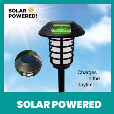 Image showing 7 th Bell & Howell Stainless Steel Solar Powered Landscape Light (4-Pack)