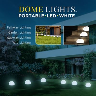 Image showing 6 th Bell & Howell Solar Powered Dome Shaped LED Path Lights (4-Pack)