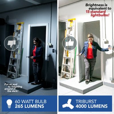 Image showing  4,000-Lumen TriBurst White Ceiling Light