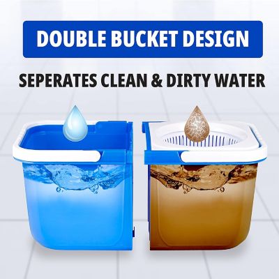 Image showing  InstaMop Microfiber Spin Mop and Bucket