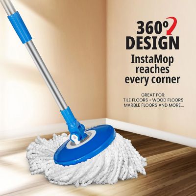 Image showing 5 th Bell & Howell InstaMop Microfiber Spin Mop and Bucket