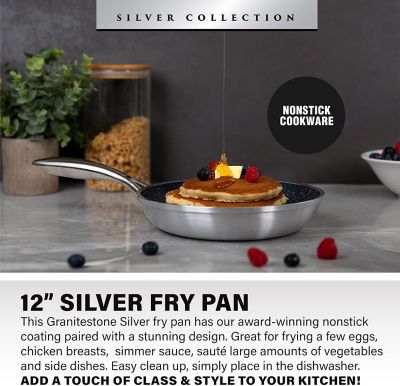 Image showing  Silver 12 in. Frying Pan
