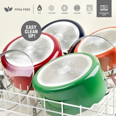 Image showing 5 th Granitestone 5 qt Nonstick Gradient Stock Pot