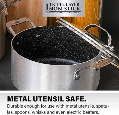 Image showing  Silver 5 qt. Stock Pot with Lid, 7160