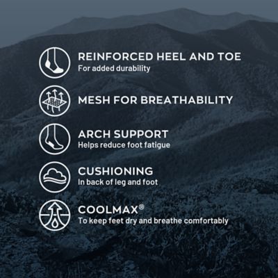 Image showing  Men's Comfort Performance Crew Socks, 2-Pair