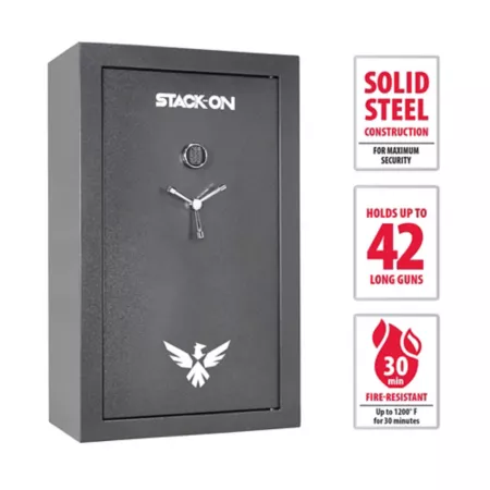 Stack-On Pistol 42 17.18 cu ft Fireproof Electronic Lock/Key Gun Safe Gun Safes