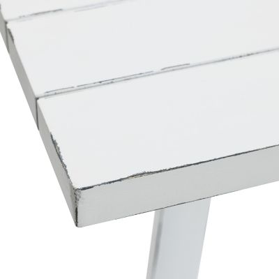 Image showing 9 th LuxenHome Farmhouse Console and Entry Table, 48 in., White