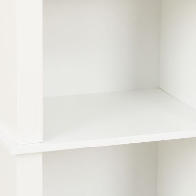 Image showing  White MDF Wood 67 in. Tall Tower Bathroom Linen Cabinet