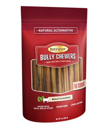 Retriever 8 in. Bully Chewers Beef and Bully Flavor Dog Chew Treats, 9 oz., 10 ct.