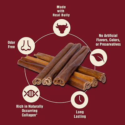 Image showing  8 in. Bully Chewers Beef and Bully Flavor Dog Chew Treats, 9 oz., 10 ct.