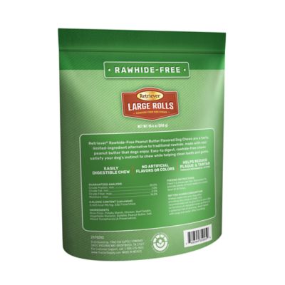 Image showing  Rawhide-Free Peanut Butter Flavored Dog Chews, 5 ct.