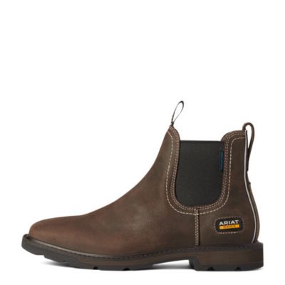 Image showing 3 th Ariat Men's Groundbreaker Chelsea Wide Waterproof Soft Square Toe Work Boots