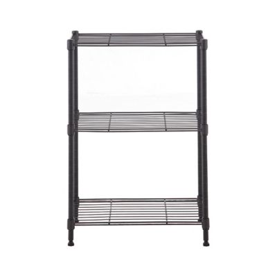 MZG 3-Tier Grey Wire Shelving Unit, 12X18X26I