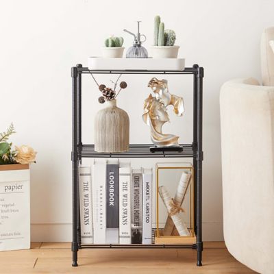 Image showing  3-Tier Grey Wire Shelving Unit, 12X18X26I